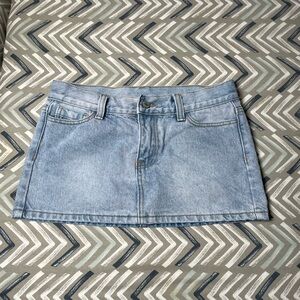 John Galt Denim Mini Skirt